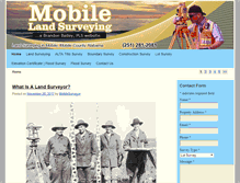 Tablet Screenshot of mobilelandsurveying.com